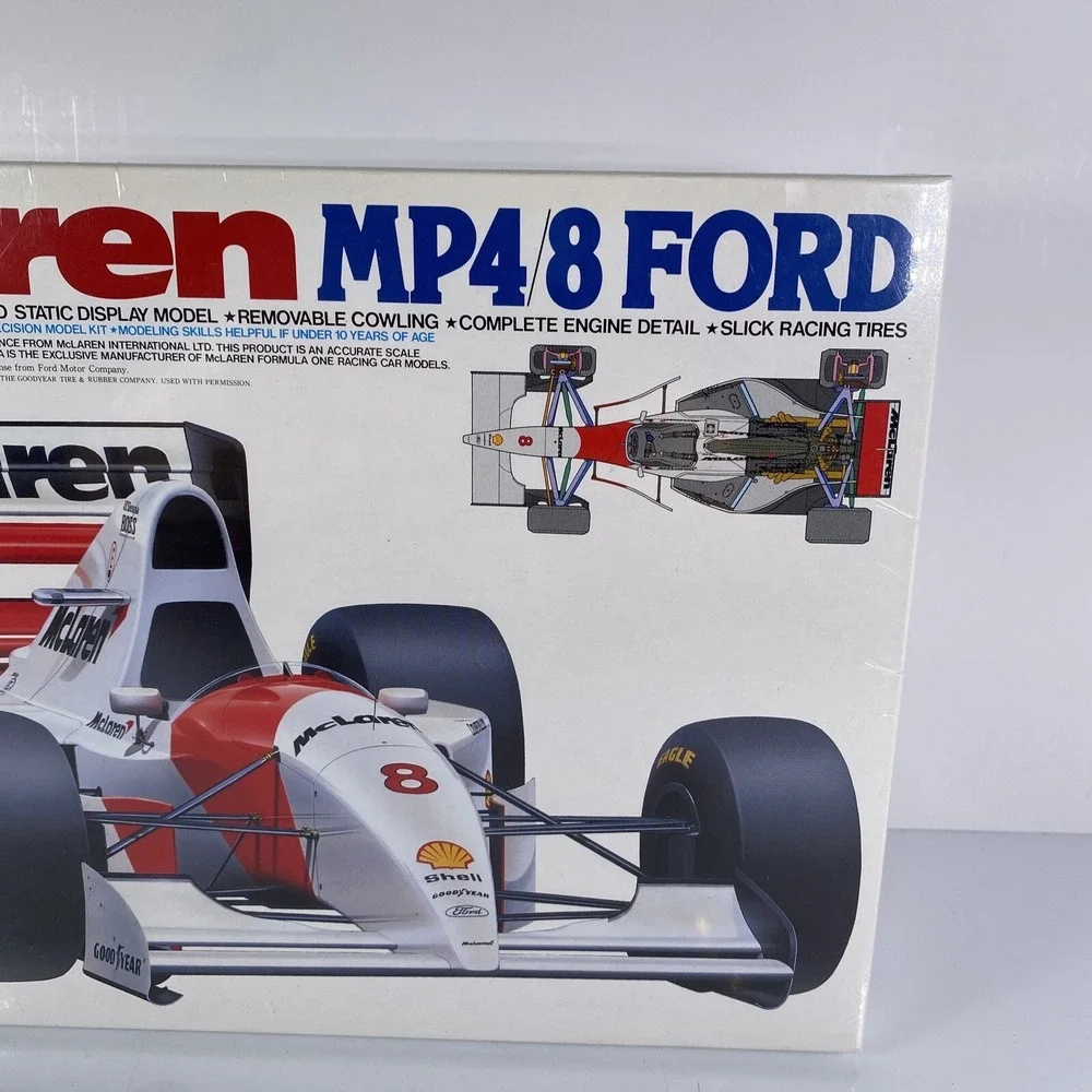 TAMIYA MCLAREN MP4/8 FORD 1/20‎ Scale Model Car Kit Sealed Grand Prix Hobby Gift